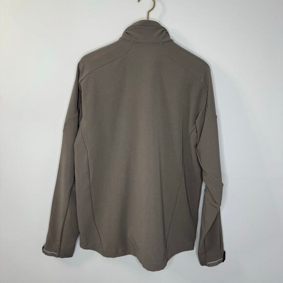 Salomon Gray Soft Shell Full Zip Jacket Grey Men's L - Picture 10 of 11